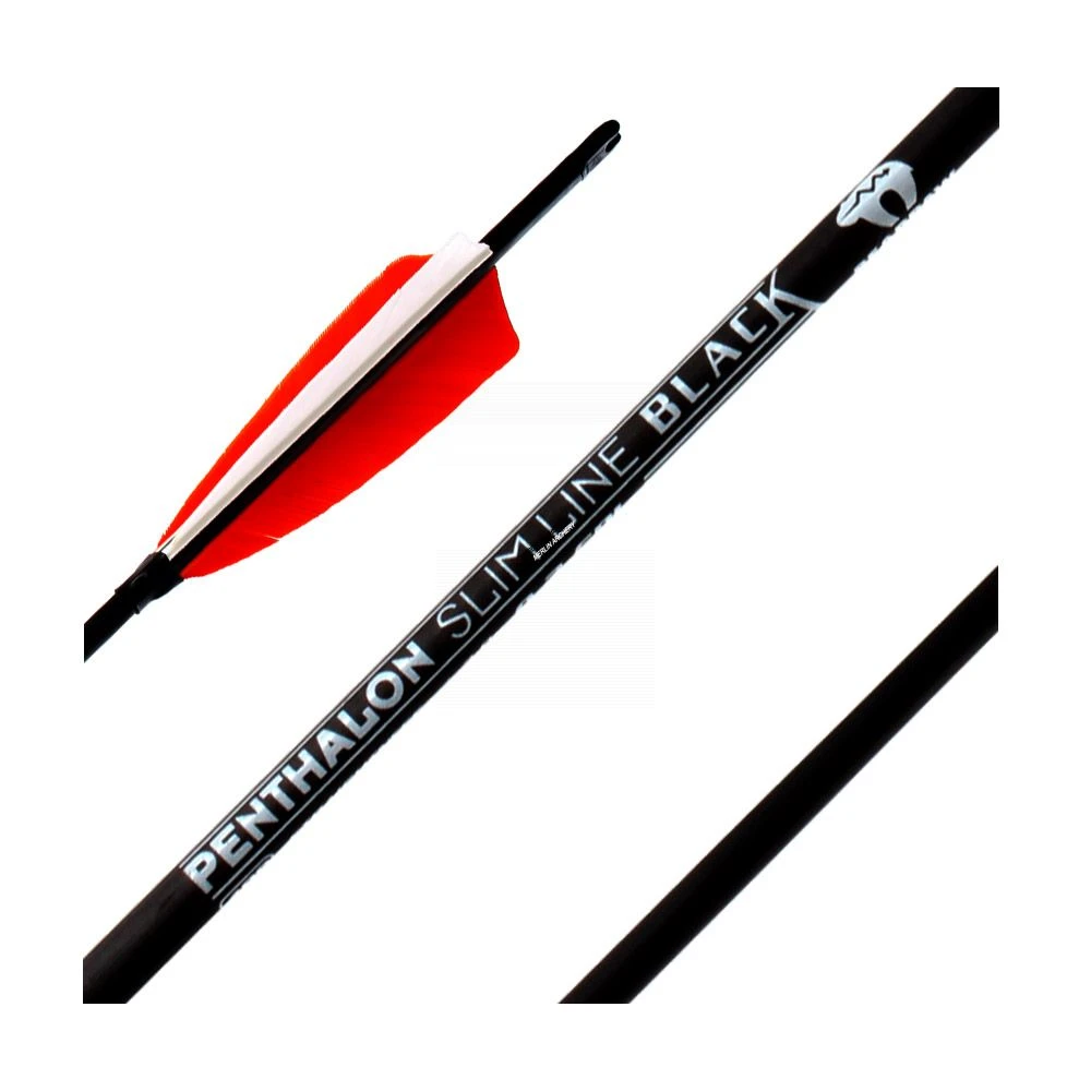 Bearpaw Slimline Black Arrows - Feathers 2 Bearpaw Slimline Black Arrows - Feathers - Image 2