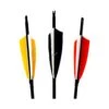 Bearpaw Slimline Black Arrows - Feathers -Merlin Archery Shop BPA068 2