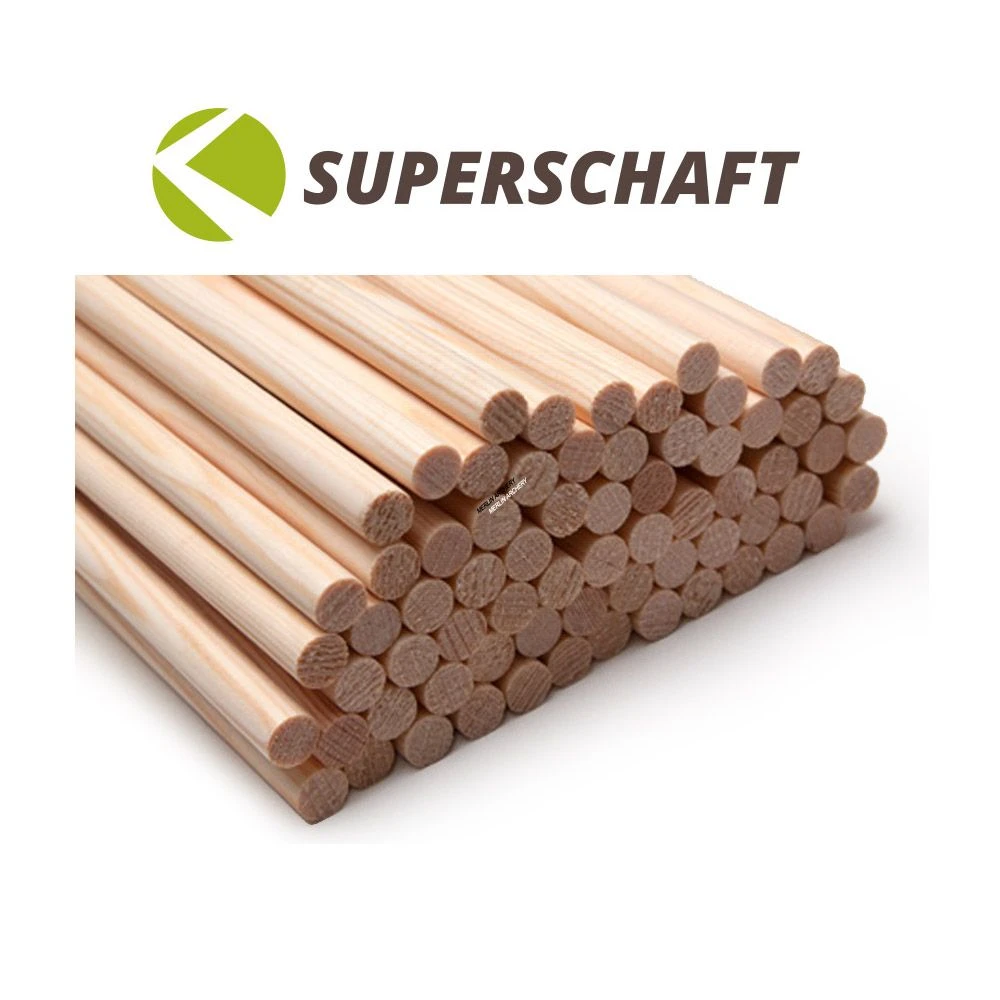 Superschaft Pine Tapered Arrow Shafts - 5/16 To 9/32 1 Superschaft Pine Tapered Arrow Shafts - 5/16 To 9/32