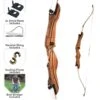 MAC Wooden Take Down Bow - 62" 13 MAC Wooden Take Down Bow - 62" -Merlin Archery Shop woodbow 4